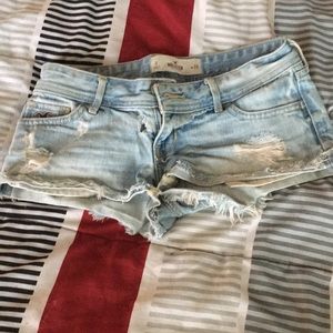 Distressed Jean shorts